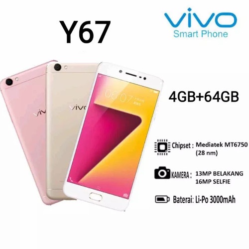 VIVO Y66 4/64GB VIVO Y55 2/16GB Y67 4/64GB NEW SEGEL FULLSET GARANSI 1 TAHUN