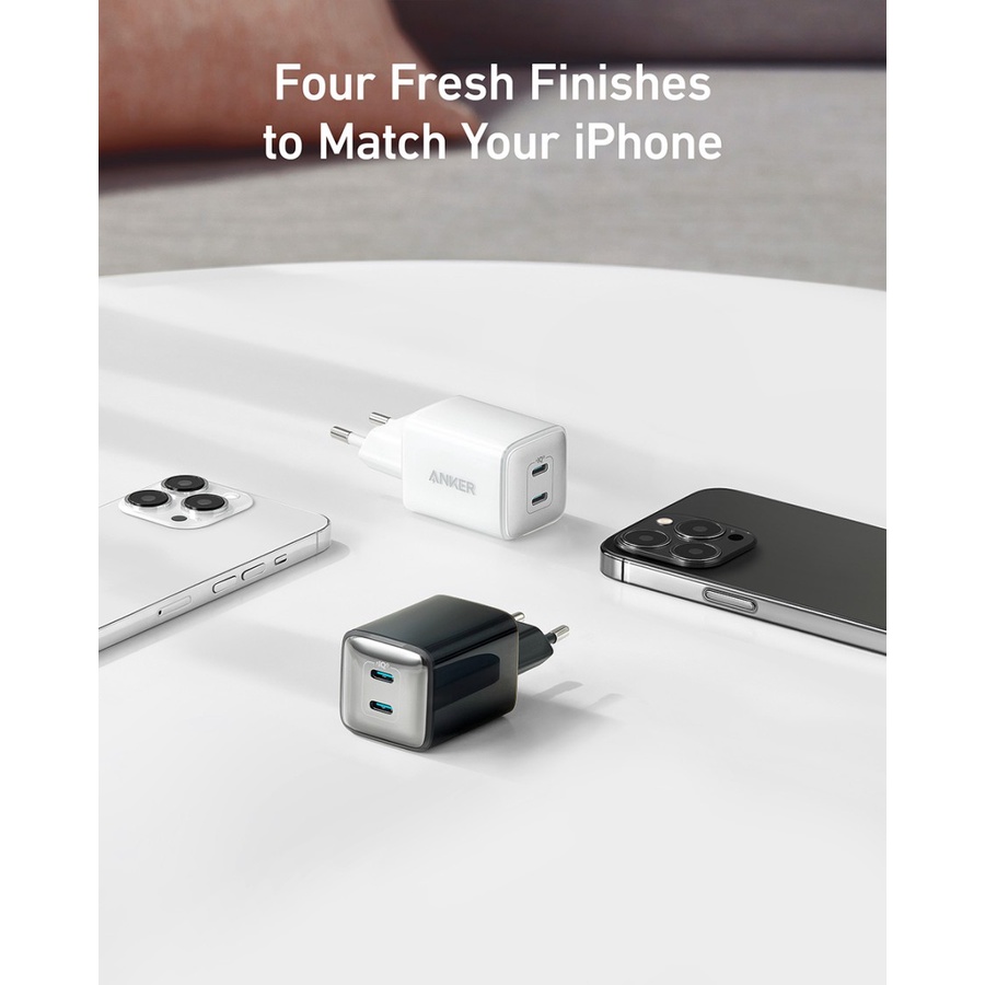 Anker 521 Powerport Wall Charger Nano Pro 40W Dual USB-C - A2038
