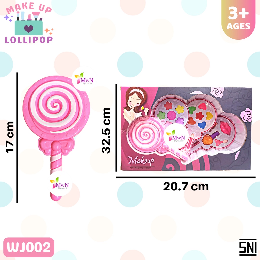 MWN Mainan Anak Make Up Lollipop 3 susun No. WJ002