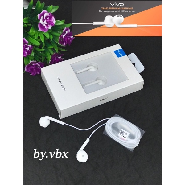 HANDSFREE EARPHONE VIVO XE680 ORI PACKING DUS BY SMOLL