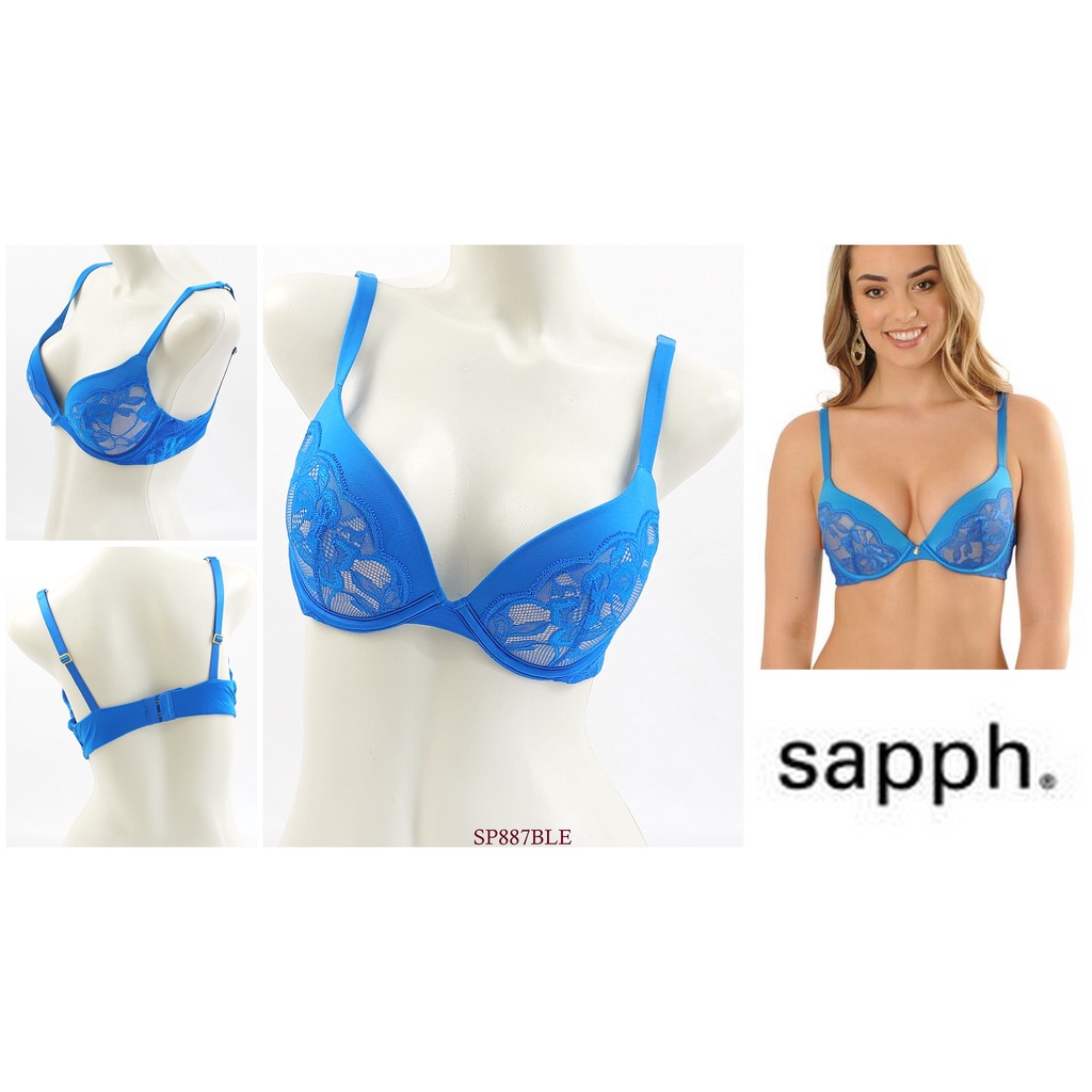 Bra Wanita Kawat Busa Tebal  SAPPH Full Cup Mix Lace Premium size 32B 32C 38D 40D Pakaian Dalam / Un
