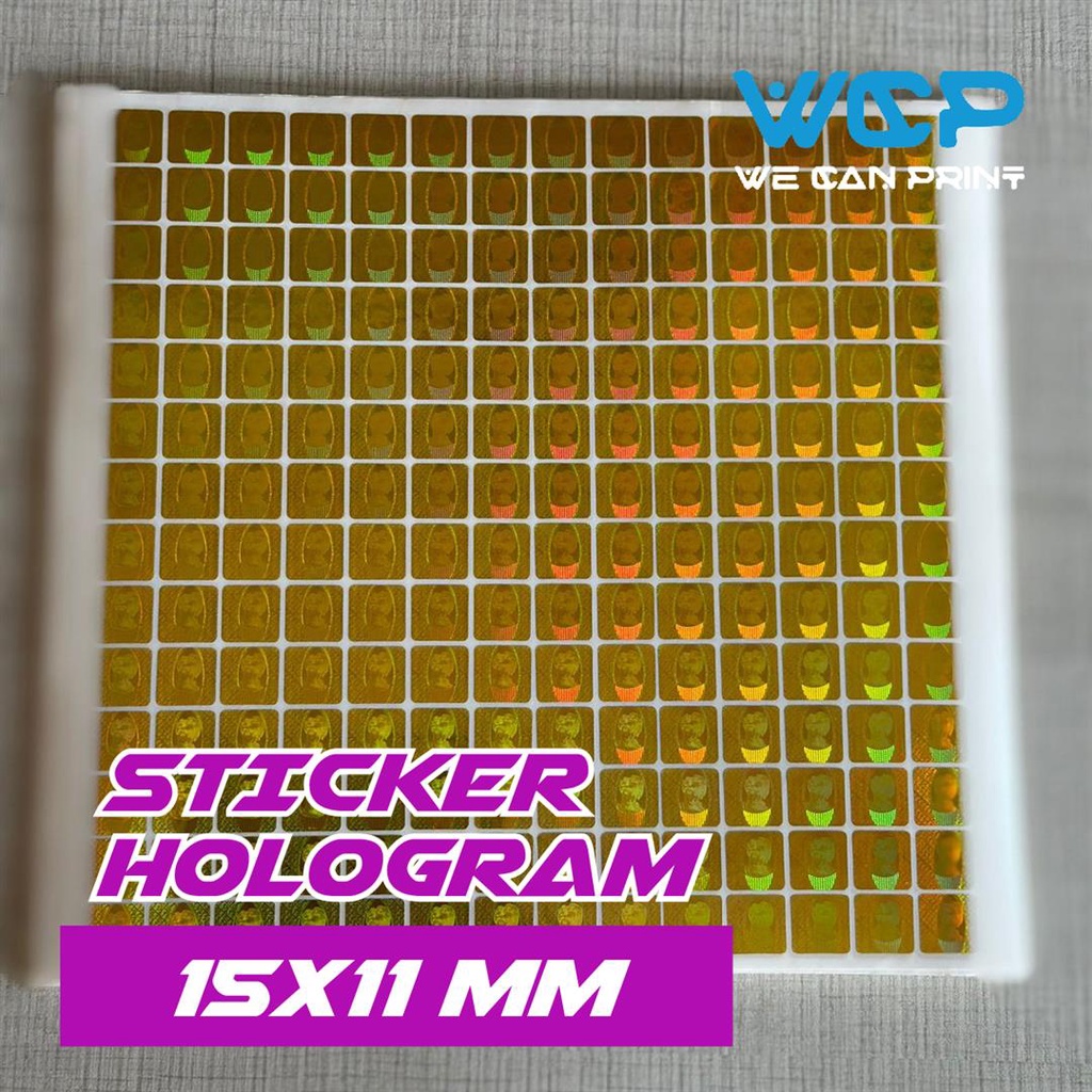 

Sticker Hologram Kepala Cewek / Sticker Segel Hologram 10x10 mm isi 196 PCS