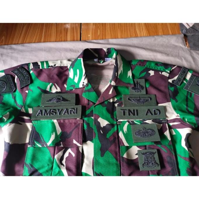 VELBED BERKUALITAS SERAGAM PDL TNI VELBED WOLL ASLI 100%,TINGGAL PAKE SUDAH EL09I09A82L