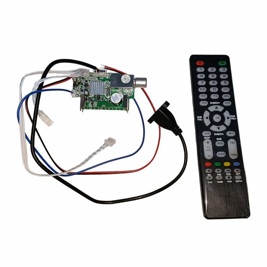 Tuner digital DVB-T2 universal board untuk TV tabung 14"-34" CRT TV