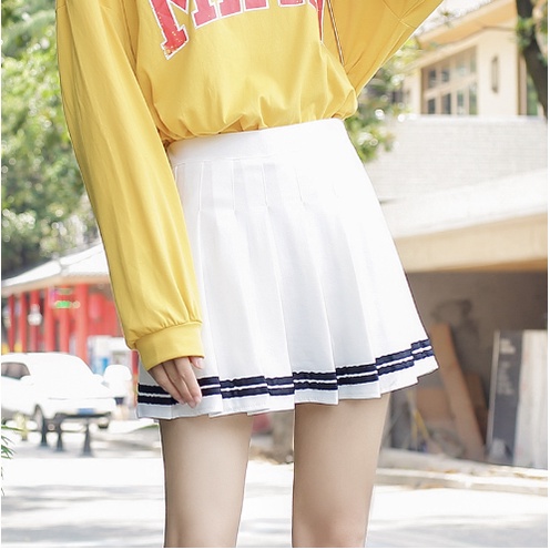 GirlWish Korean Mini Tennis Skort / Mini Skirt Tennis / Rok Pendek Korea / Rok Tennis Pendek 1289
