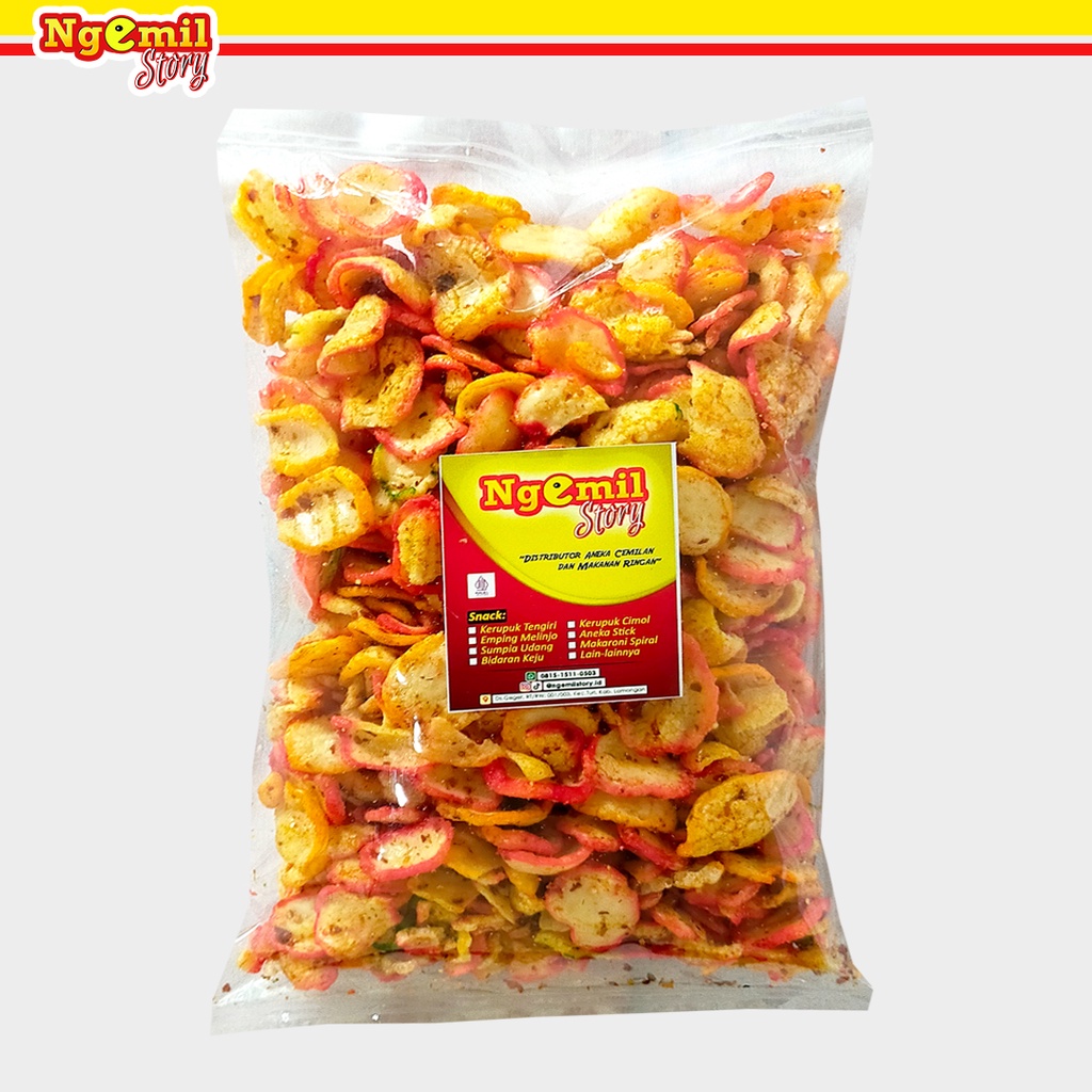 

Kerupuk Seblak Pedas Daun Jeruk 250gr - Snack Cemilan Murah - Ngemil Story