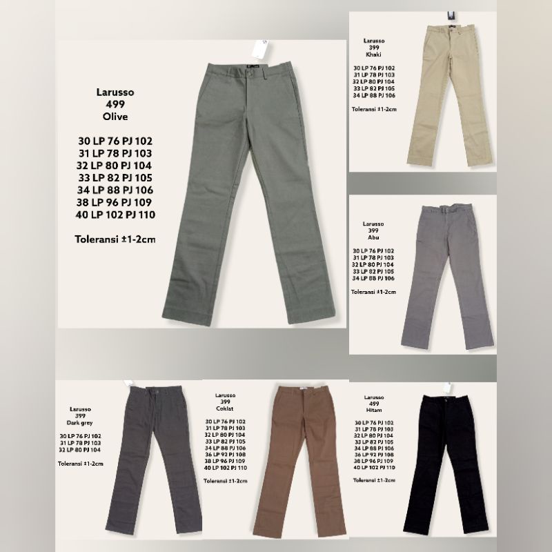 CELANA PANJANG CHINOS PRIA LARUSSO
