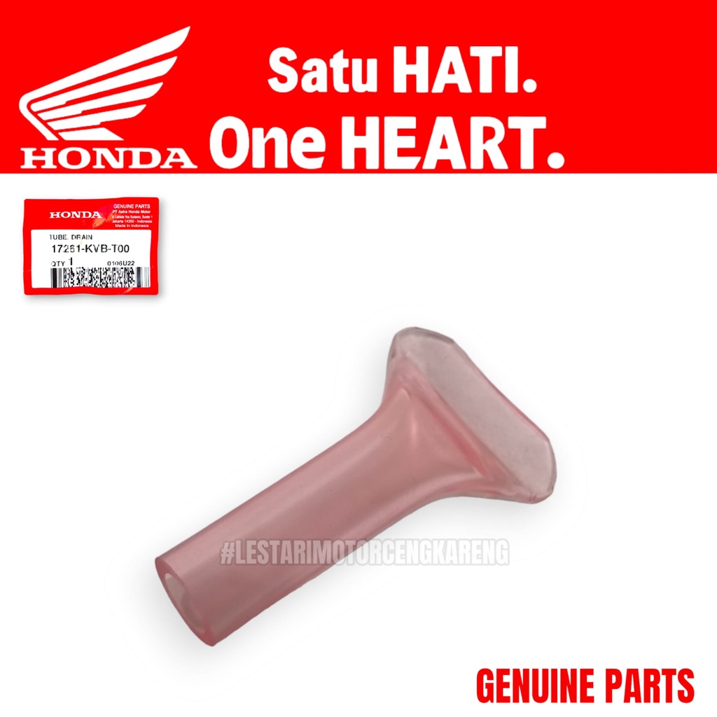 TUBE DRAIN AIR FILTER BEAT SCOOPY VARIO SPACY 17261-KVB-T00 ASLI AHM