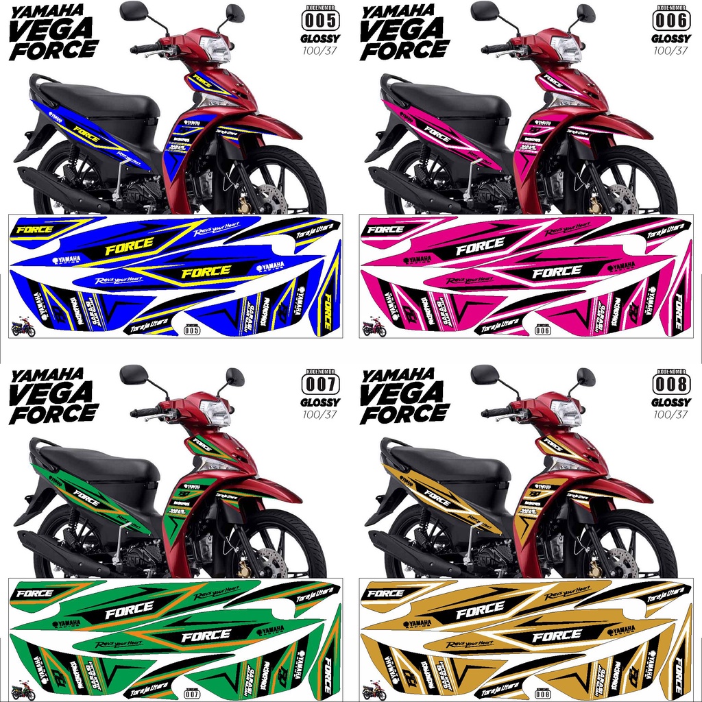 striping motor vega force / variasi vega force / decal vega force