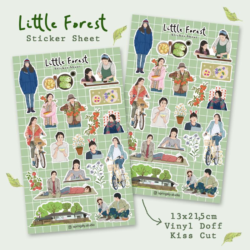 

Little Forest - Korea, Sticker Aesthetic for Journaling/planner/deco/scrapbook