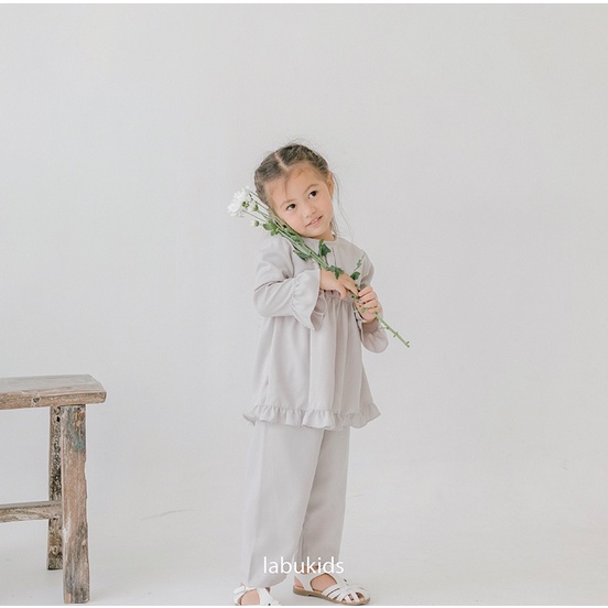 Labu Kids Rumi Tunic Set - Setelan Tunik Anak Perempuan Raya Collection Celana Panjang Setelan