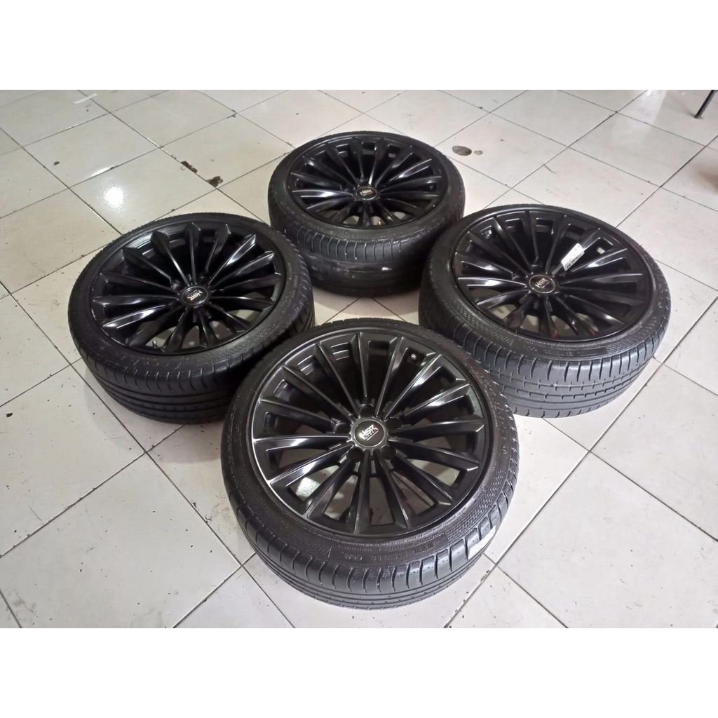 Hsr Wheel Lunebrug R18 Lebar 85/95 Pcd 5x120 & Ban 225/40 235/40 Velg Mobil Bekas BMW Ring 18 & Ban 