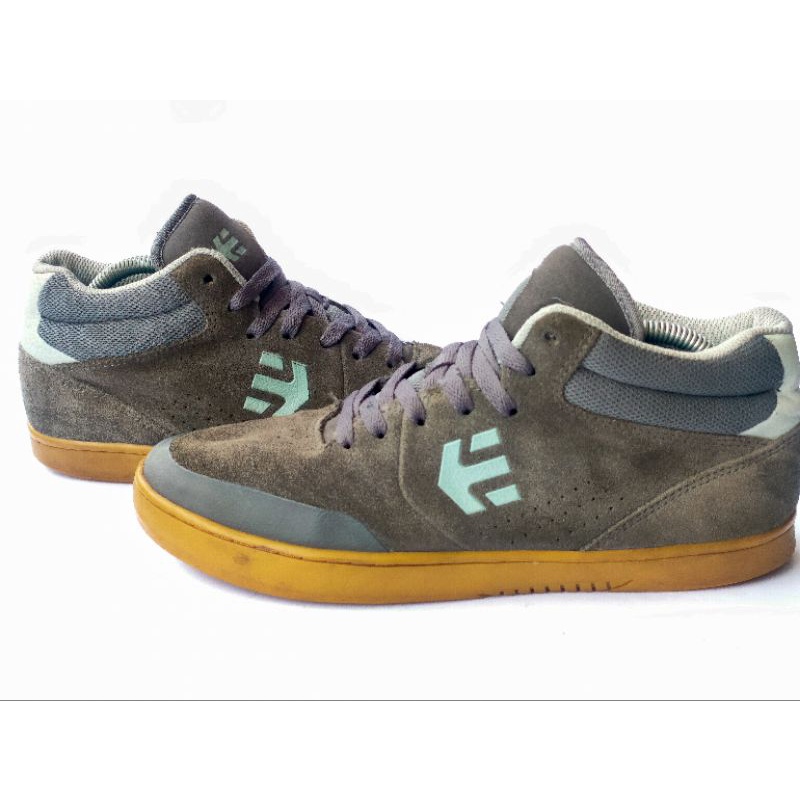 Sepatu Sneakers Etnies Michelin High Leather Original (Merk Ban) (Preloved) (Second)