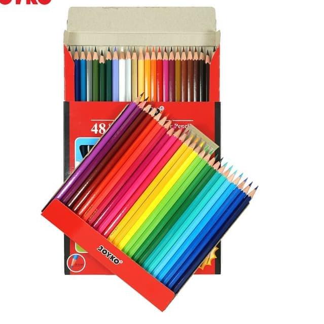 

COD✔️⭐-Pensil Warna 48 Joyko / Color Pencil CP-48 PB Joyko