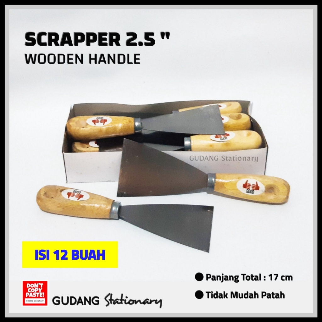 Scrapers Kape Kupas 2.5 inch ( isi 12 pcs )