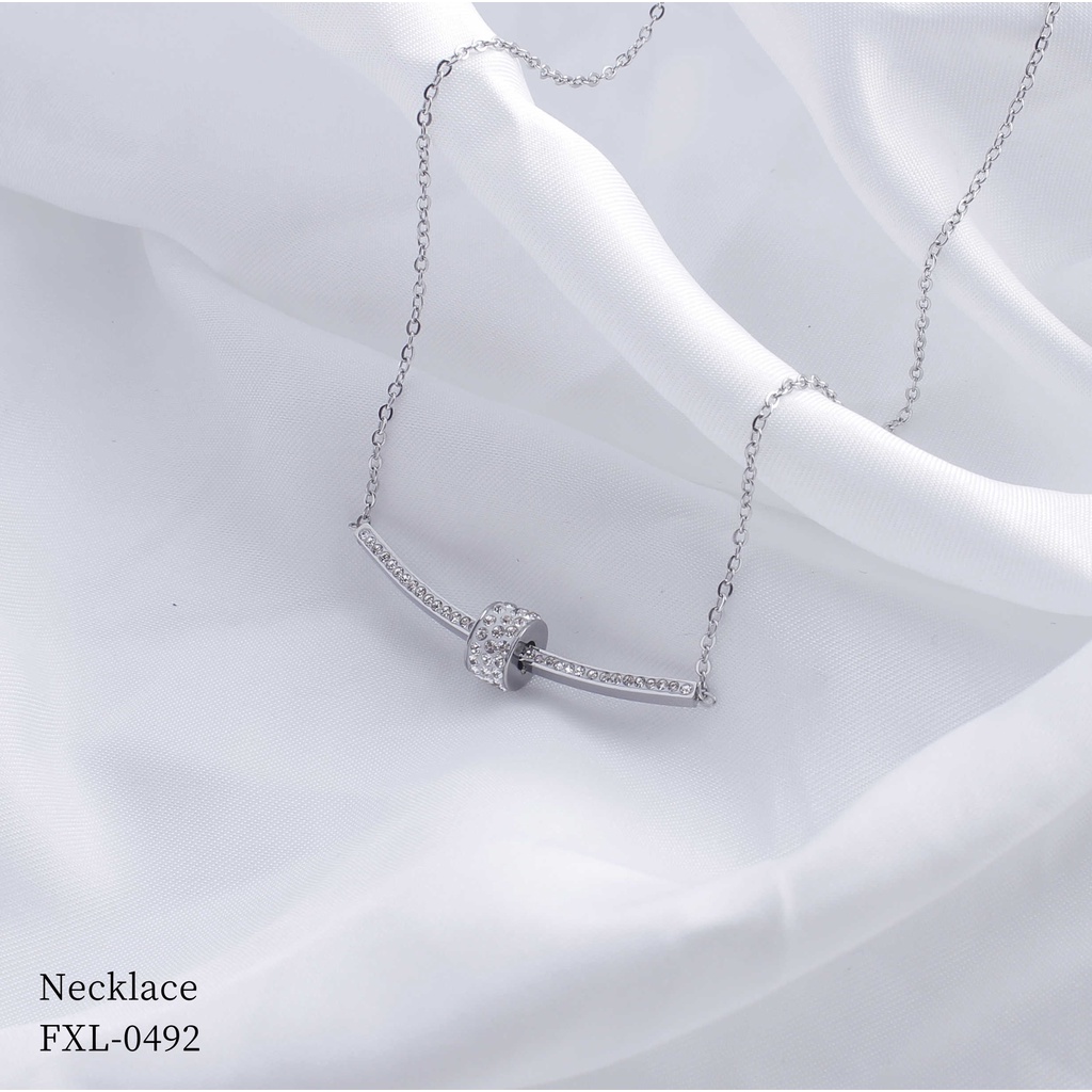 Kalung Titanium Permata Full Perhiasan Fashion 0492, H172