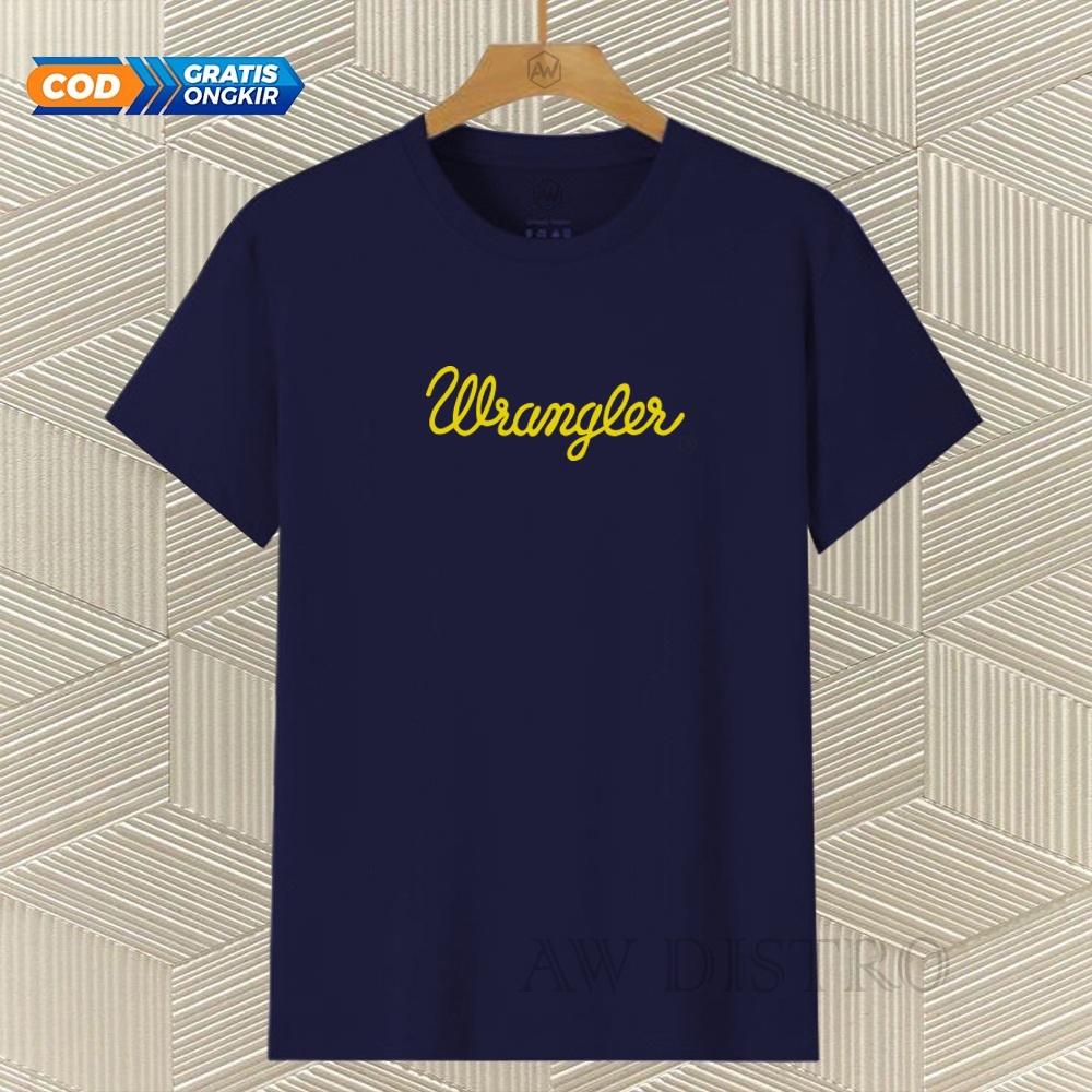 COD Baju Kaos Distro Waler Text Gold Premium Quality Lengan Pendek