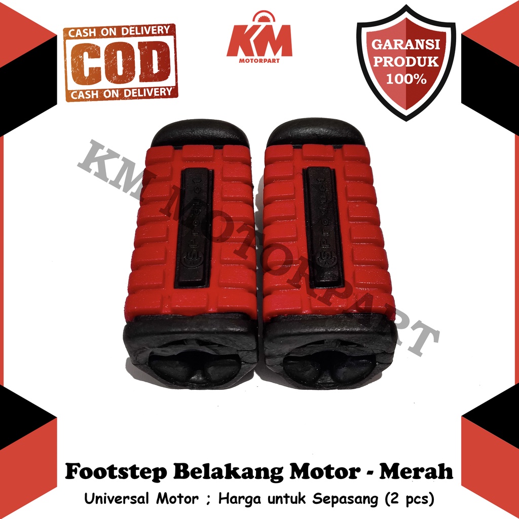 Footstep Belakang Cocok untuk Semua Motor Step Karet Barstep Variasi 2 Pcs