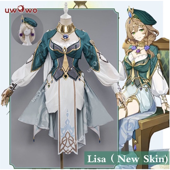 PRE-SALE UWOWO Genshin Impact Lisa Sumeru Uniform Character New Skin Outift Cosplay Costume