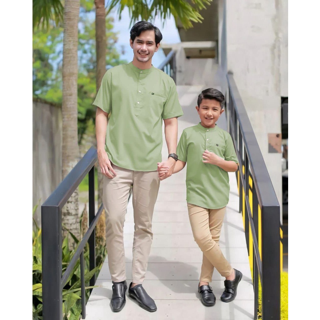 Baju koko couple ayah dan anak laki laki terbaru 2023