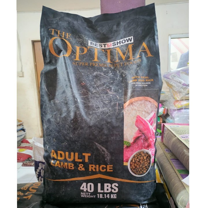 Gojeg Only Dog Food Optima Adult Dog Lamb &amp; Rice 18,14 kg Makanan Anjing