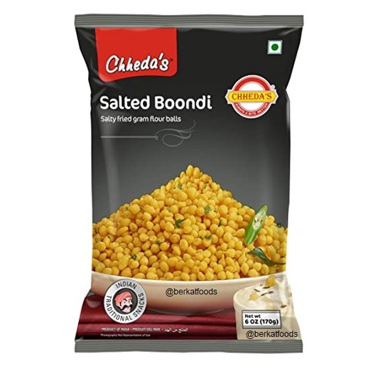 

Salted Boondi Chheda's / Cemilan Snack India Pani Puri Balls Chhedas