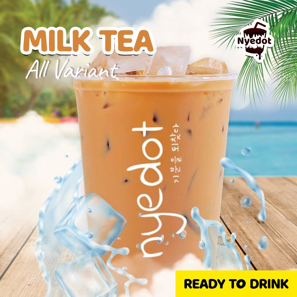 

Milk Tea Nyedot Kutisari - Ready to drink - Instant Only - Thai Tea - Nyedot kutisari - Nyedot Indonesia - Surabaya - Minuman kekinian surabaya - Boba