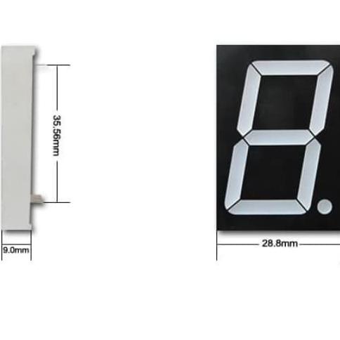 LED 7segmen nyala biru segmen seven Segmen Blue pcmelektrob9090 Ayo Beli