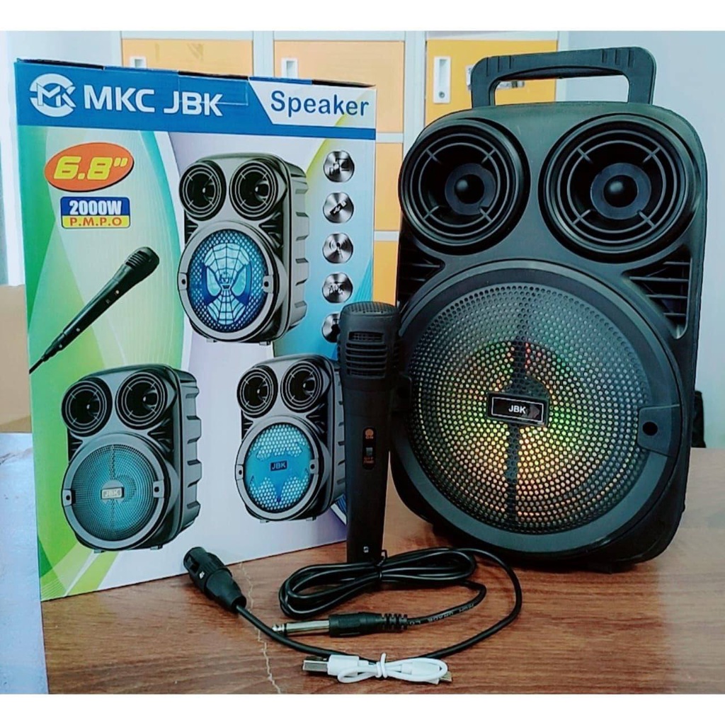 Speaker Bluetooth Type MKC KIMISO 338 / SX-Y2006 / MKC JBK 3381 Spiker Karaoke Free Mic