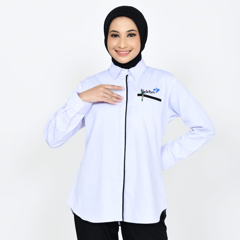 Seragam BKKBN Wanita/Baju BKKBN Pria/Baju Kerja BKKBN/Seragam Kerja Wanita/Kemeja PDL Lengan Panjang/Kemeja Kerja Lapangan