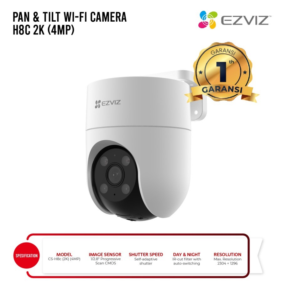 EZVIZ H8C 4MP Outdoor CCTV Wifi Pan &amp; Tilt Auto Tracking