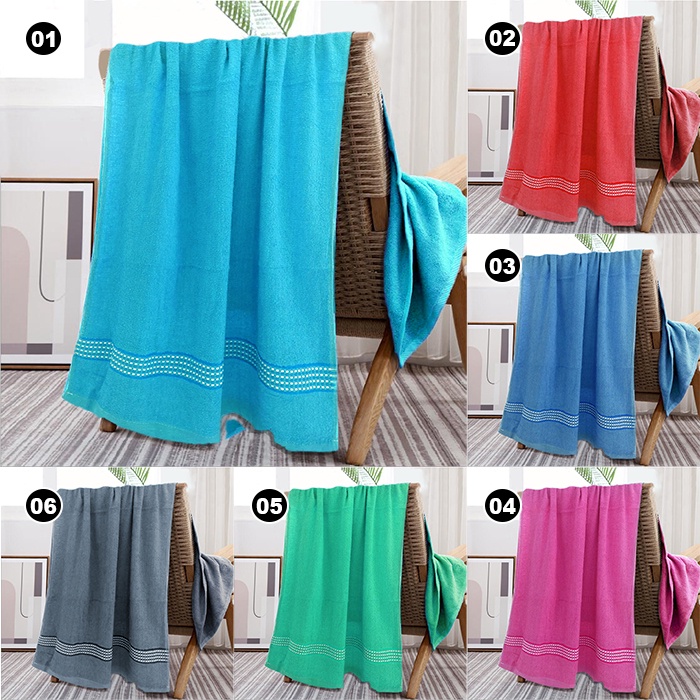 Handuk Mandi Tebal Katun Dewasa Ukuran 70x140cm High Quality Premium Perlengkapan Mandi Rumah Tangga Import - H17 - 88Blanketstore