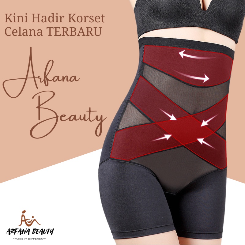 Korset Pelangsing Perut Buncit Celana Dalam Korset Wanita Slim Pakaian Dalam Korset Celana Jumbo Pengecil Pinggang Pinggul Pengencang Pantat Celana Pendek Pants Bodysuit Pembentuk Tubuh Pants X Premium