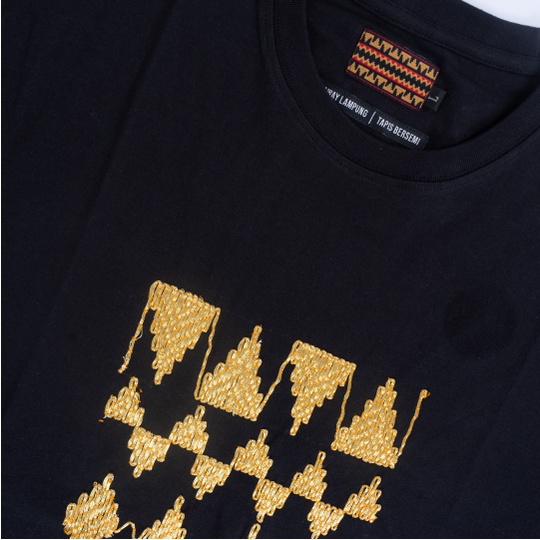 Kaway T-shirt Kaos Tapis Sulam TAPSLIR HITAM