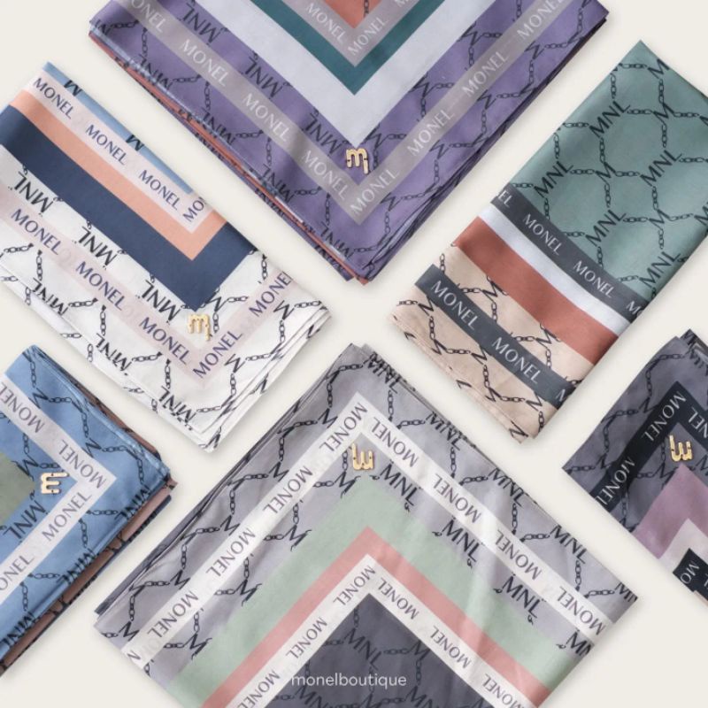 Monel - Scarf / Hijab / Segi Empat - RETAZ
