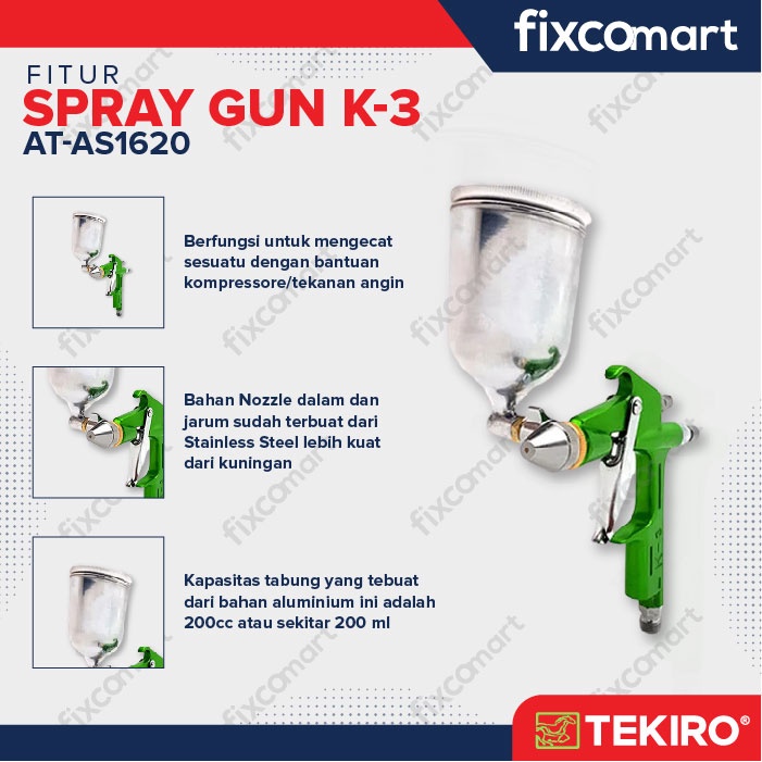 Tekiro Spray Gun K-3 / Alat Semprot Cat