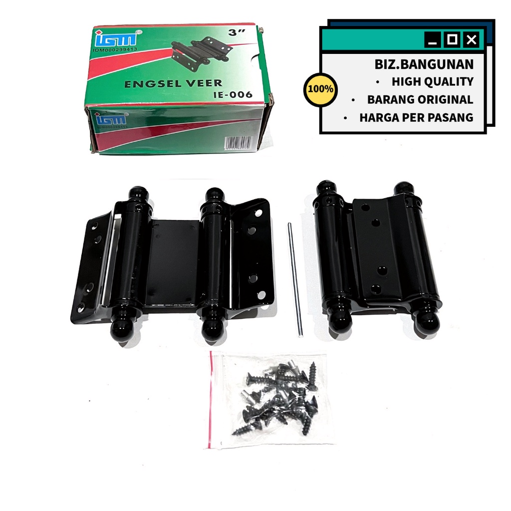 ENGSEL VEER HITAM 3&quot; HITAM - ENGSEL KOBOI COWBOY PINTU DAN JENDELA