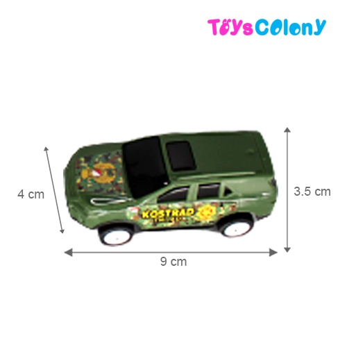 Mobil Mini SUV Militer/Tentara/Polisi Mainan Isi 8 Pcs - Random