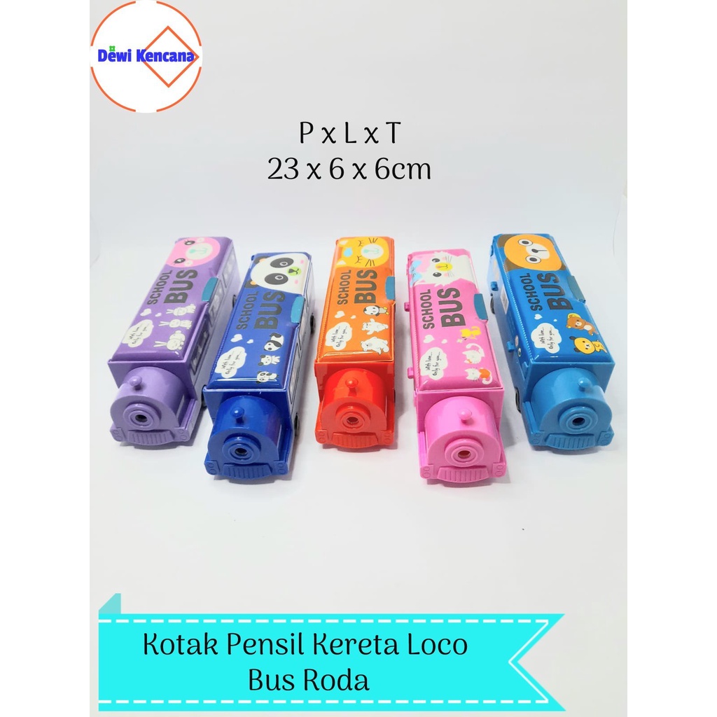 

Kotak Pensil Magnet Kereta Loco Bus Roda/Kotak Pensil 2 Tempat