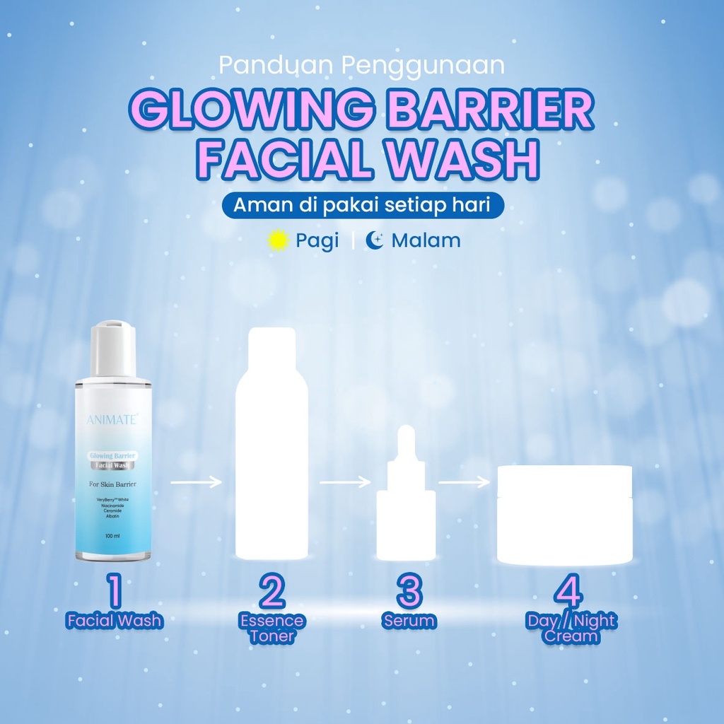 AMINATE Glowing Barrier Facial Wash 100mL