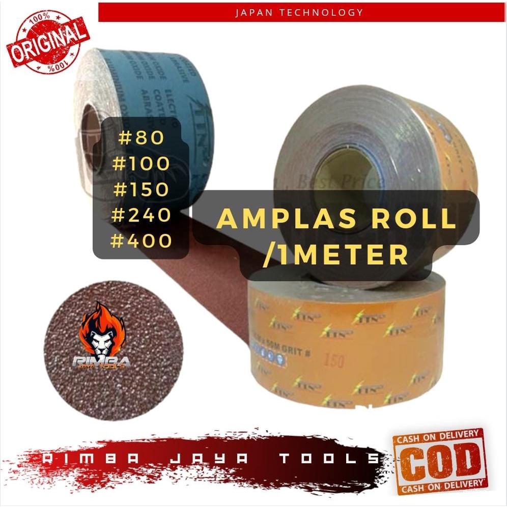 Amplas Roll Meteran Ampelas Kayu Tembok TITAN-Perlengkapan Rumah > Alat Pertukangan & Renovasi Rumah