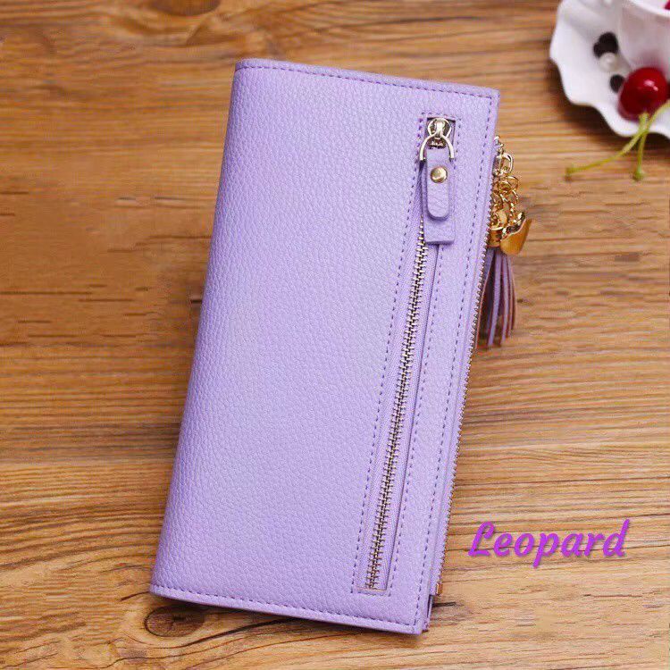 DOMPET LIPAT PANJANG WANITA PREMIUM KULIT KOREA IMPORT MURAH BRANDED TERBARU ORI