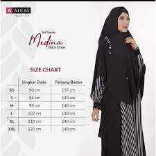 `MEDINA BLACK STRIPE || AULIA SET GAMIS`