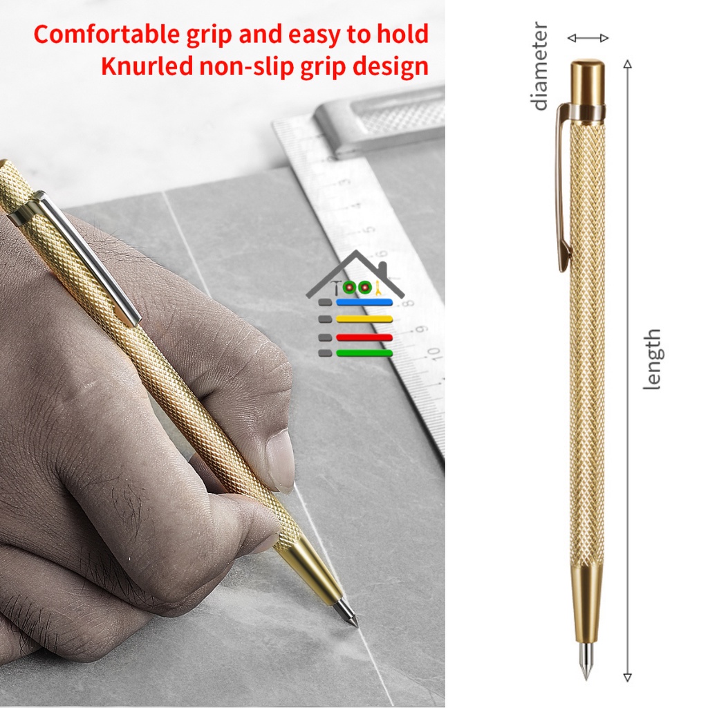 METAL SCRIBE TOOL TUNGSTEN PENANDA PEMOTONG UNTUK KACA STAINLESS KERAMIK DLL