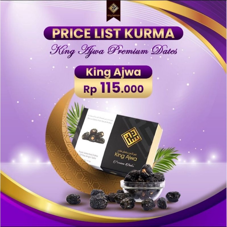 

Kurma King Ajwa Premium 100% Asli