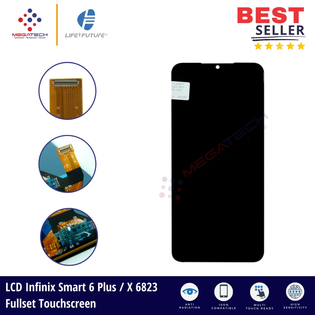 LCD Infinix Smart 6 Plus / X6823 Fullset Touchscreen - ORI