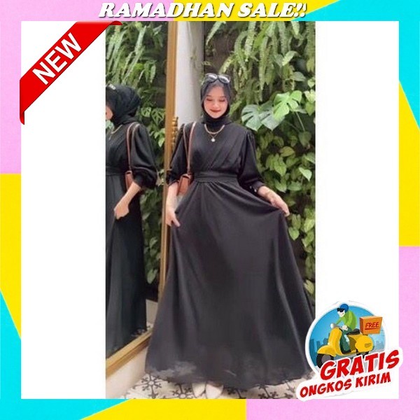 Gamis Wanita Terbaru 2022 / Farhanna Crinkle Airflow Aplikasi Bordir Kekinian Viral / Dress Muslim K