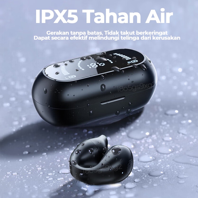 【Ready Stok】S03 Wireless Headset Bone Conduction Olahraga Clip Ear TWS Earphone Bluetooth 5.2 Pengurangan Kebisingan Tahan Air Dengan Mikrofon