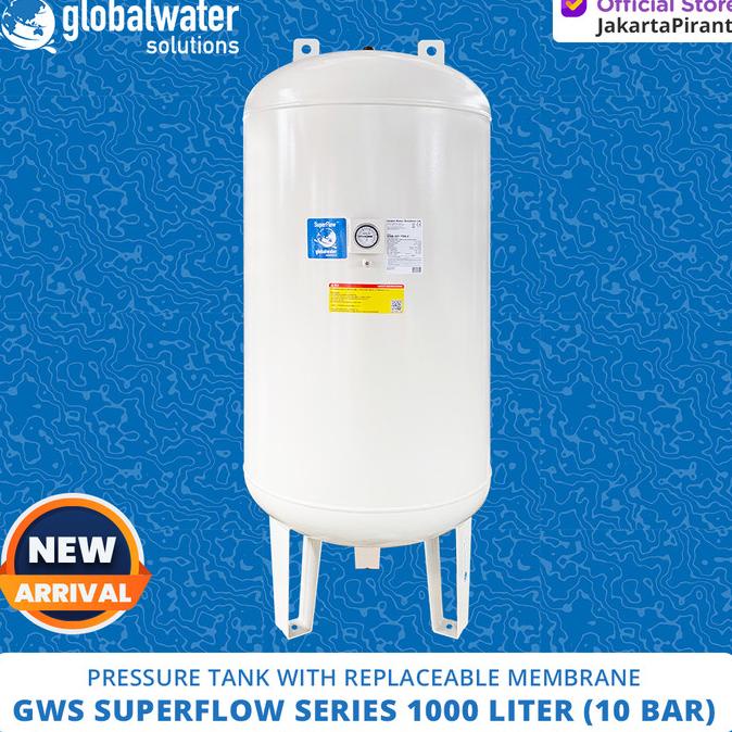 Pressure Tank With Replaceable Membrane Gws Superflow 1000 Liter 10Bar