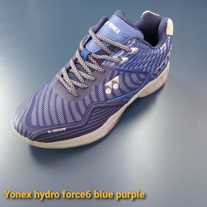 Sepatu badminton yonex hydro force 6 blue purple